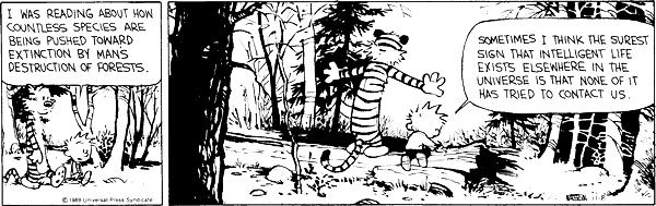 Calvin & Hobbes on extinction